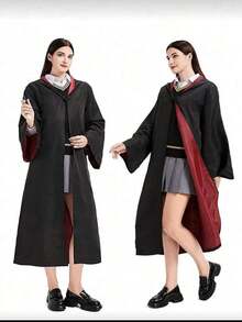 哈利·波特魔法长袍角色扮演服装 万圣节巫师长袍表演服装 毕业照服装；大学风格学生制服 - 彩色 - 查看 3