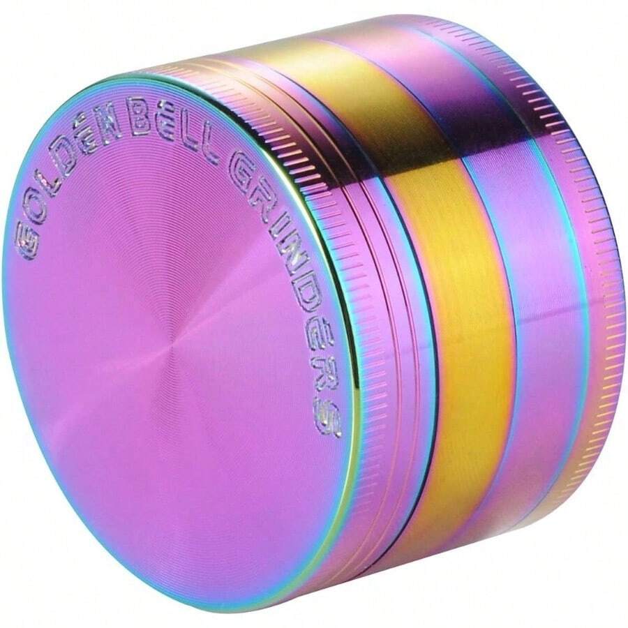 Moledor de Especias Molinillo de Especias Metlico 50mm 4 piso Duradero Aleacin de Zinc Multicolor - Multicolor - Ver 1