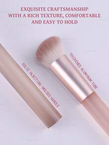 5pcs Pink Makeup Brush Set With Powder Puff, Foundation Brush, Powder Brush, Concealer Brush, Contour Brush, Suitable For Beginners,Brush Set,Makeup Brush Kit,Make Up Brush Set,Make Up Set Complete,Makeup Brush Set,Complete Makeup Kit,Brush Kit,Brushes Makeup Set,Makeup Gift Set,Set - Pink - View 7
