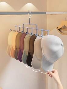 1pc Household Hanging Storage Hook For Hats, Scarves, And Silk Scarves. A Hanging Clothes Hanger For The Dormitory Closet, A Belt-Style Clothes Hanger For Bags, A Hat-Catching Gadget For Hats, A Desk Hat Storage Rack