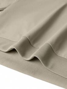 Men's Henley Neck Long Sleeve T-Shirt - Khaki - View 5