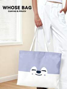 SKZ 可爱卡通 SKZOO 包包套装 - 帆布手提袋和零钱包，偶像签名包（粉丝见面会、世界巡演），STAY 粉丝周边，实用购物袋，可爱圣诞礼物 - 彩色 - 查看 6