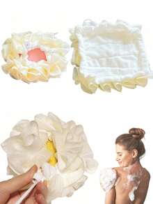 Soft Bath Sponge - Rich Lather, Cleanses Skin And Exfoliates - Removable, Easy To Insert Soap, Compatible With Shower Gel, Skin-Friendly And Soft, Effectively Exfoliates. - Multicolor - View 2