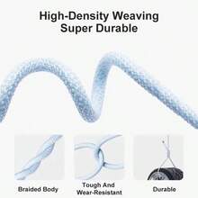 2.4A 彩色 USB A 转 Lightning 数据线，快充线，兼容 14 Pro Max/14 Pro/14/13 Pro Max/13 Pro/13/12/11/XS/X/XS Max 系列 Lightning L 型编织数据线配件 - 彩色 - 查看 6