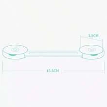 2个儿童安全冰箱锁，婴儿安全法式冰箱门锁，冷冻室锁，隐形橱柜锁，易于安装，无需工具或钻孔（透明）