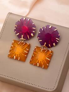 Hoa tai phong cách nghỉ dưỡng xa xỉ phóng đại thời trang mới nhất - Nhiều màu - Xem 5