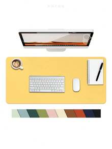 Leather Office Desk Pad, Office Mat, Large Mouse Pad, Makeup Pad, Placemat, Anti-Slip PU Leather Blotting Paper, Laptop Desk Mat, Waterproof Writing Pad, Suitable For Office And Home - Multicolor - View 61