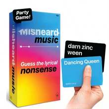 Misheard Music- The Song Or Artit With 500 Nonsensical Lyric Cards, A Hilarious, Super Fun Music And Card Game For Adults And Teensperfect For Friends' Get-Togethers, Parties, Family Gatherings, And Halloween Game Nights - A Must Have; Let's Dive In And Play! - Multicolor - View 2