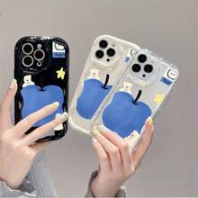Funda de Teléfono a Prueba de Golpes con Diseño de Onda Crema, Adecuada para de la Serie X a 16, Perfecta como Regalo para Chicas. - transparente - Ver 5