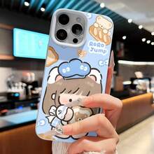 Funda para teléfono con diseño de oso chef y pan, compatible con  17,  16 Pro Max,  15 Pro Max,  13 y  12. Fabricada en TPU, ofrece protección contra caídas y golpes. Es una excelente opción para regalar a familiares, amigos, seres queridos, novios o novias, y también como regalo de Navidad.,fundas para celular,fundas de celular,funda de celular,fundas graciosas,fundas para celulares,fundas de ,fundas  11, 13,fundas para  14,case - Azul - Ver 2