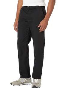 Men's Straight-Fit Wrinkle-Resistant Flat-Front Chino Pant - Style - 黑色 - 查看 12