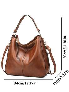 LUYIAIXI 2026 New Extra Large Bucket Bag - Vegan Leather Niche Design Crossbody/Tote Bag, Suitable For Daily Commute