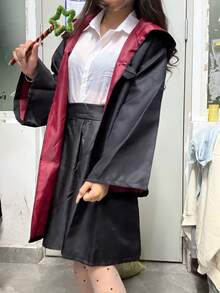 1 Pc Unisex Magic Academy Wizard Robe Cloak, No Badge Version, Suitable For Masquerade Party, Halloween Cosplay Halloween Costumes, Party Dress - Multicolor - View 11