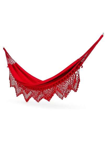Rede de Dormir Clone Extra Grande 100% Algodão com Detalhes Artesanais  4,25 x 1,60 m