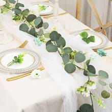 Artificial Greenery Garland Eucalyptus Faux Vines Eucalyptus Garland For Table Party Indoor Outdoor Festival Wedding Decor Gifts Birthday Graduation