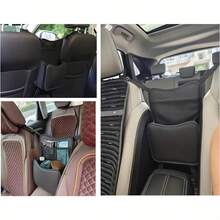 Multi-Functional Car Seat Gap Storage Bag, Car Net Bag, Handbag Holder, Portable Car Organizer, Car Seat Hanging Bag Holder, Tissue & Cup Holder, Car Interior Accessories