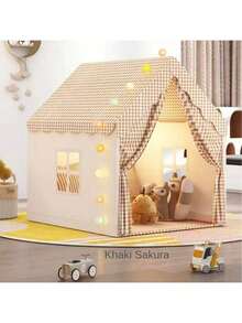 Tienda infantil para interior, casa de juego de castillo para niños y niñas, cama de princesa, base secreta