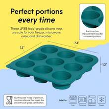 2 - Tbsp Silicone Freezer Tray With Silicone Lid Sauces, Purees, Garlic, Herbs, Tomato Paste Plastic - Freezer Molds 1 Oz Meal Prep Cube Tray Reusable - 其他 - 查看 4