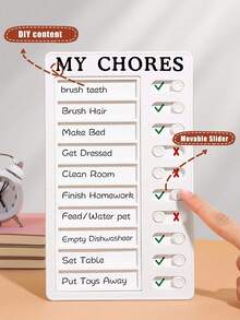 1pc To Do List Board,Removable And Repeatable Portable Chore Chart Memo Board,DIY Message Family Travel Planning Reminder Form,Daily Work Plan Task List, Exercise Fitness, On Time To Complete The Task Notepad