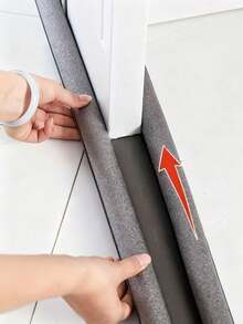 Easy Installation Under Door Draft Stopper - 2-Inch Thick Foam Strip Block, 50% Noise & Soundproofing, 30-36 Inch Door Fit, Matte Finish, For Home, Office - Multicolor - View 4