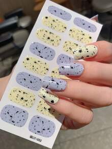 2 buc/set benzi de ojă complet ambalate, manichiură de Ziua Îndrăgostiților cu mai multe modele din care să alegeți, autocolante autoadezive impermeabile pentru unghii, decalcomanii decorative ușor de utilizat pentru unghii, cadouri pentru femei