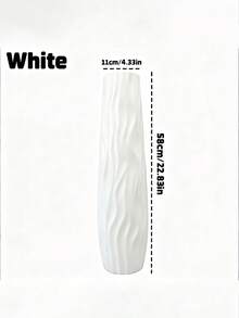 1pc Floor Standing Large Vase, Modern Wavy Pattern Vertical Vase, Big Floor Vase For Living Room, Bedroom, Study, Balcony, Hotel, Restaurant, Holiday - Vase For Inserting Long Cut Flowers, Displaying Dried Flowers, Artificial Flowers, Decorating Living Room Corner, Foyer, Rental Home Decor, Willow Branches, Roses, Suitable For Housewarming, Grand Opening, Celebration Events, Family Gathering, Party - Multicolor - View 9