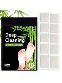 10片/包 深层清洁足贴，足部护理贴片，自粘式足贴 - 白色 - 查看 9