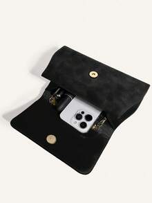 1PC Women's Evening Bag Party Clutches Elegance Velvet Top Handle Handbag Classic Wedding Cocktail Prom Purse - Black - View 4