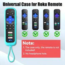 AWYYSilicone Protective Case For Roku Remote Pack Of 3 Universal Battery Cover Skin Sleeve Compatible With Roku Smart TV Steaming Stick Remote Controls Blue+Pink+Green - Nhiều màu - Xem 2
