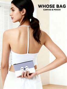 SKZ 可爱卡通 SKZOO 包包套装 - 帆布手提袋和零钱包，偶像签名包（粉丝见面会、世界巡演），STAY 粉丝周边，实用购物袋，可爱圣诞礼物 - 彩色 - 查看 7