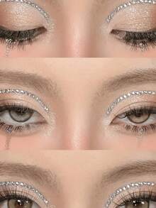 3d Rhinestone Stickers - Multi-Size Round And Teardrop Glitter Stickers For Face, Hair, Body - Diy Party Makeup, Music Festival And Clothing Accessories - Gorgeous Gift, Dress Up Stickers - Multicolor - View 4