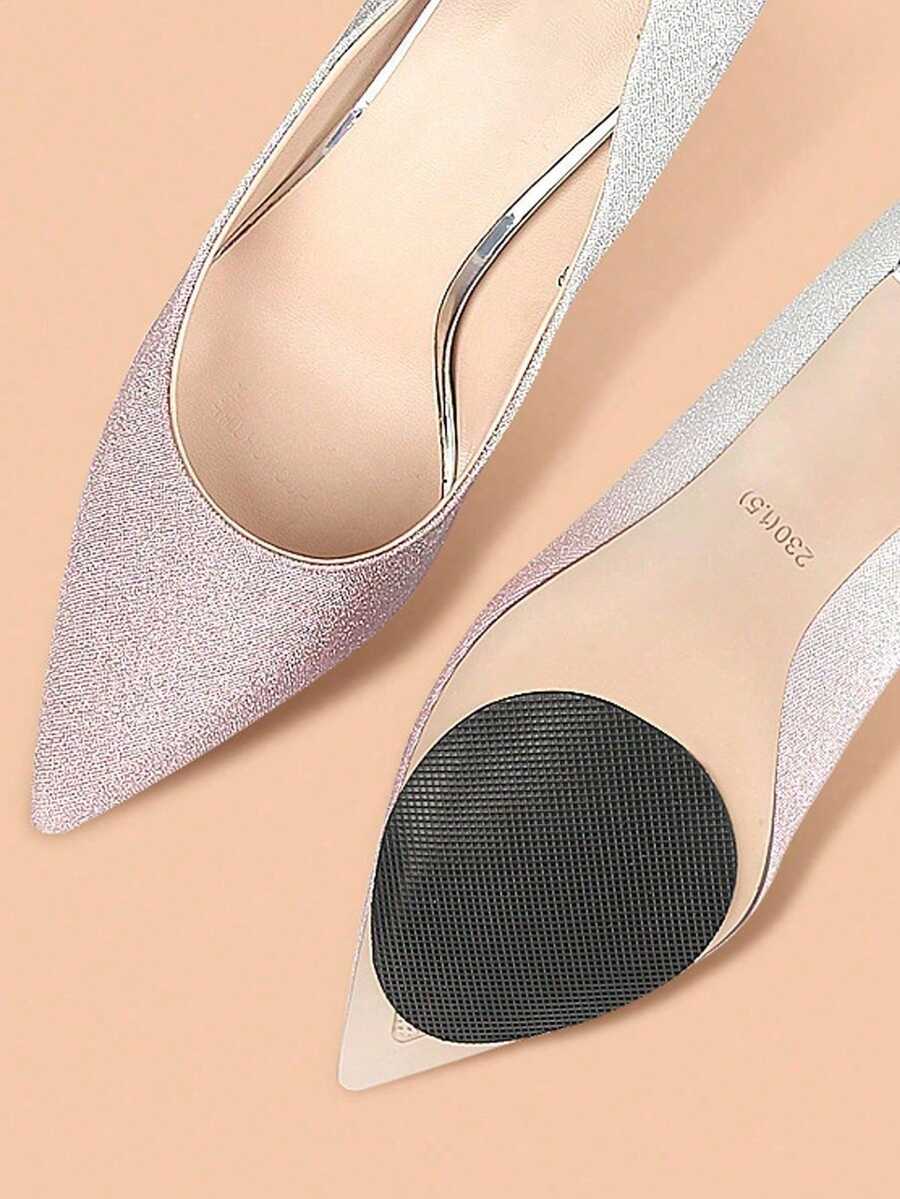 1/3/5 Pairs Anti-Slip Rubber Sole Stickers, Waterproof Heel Pads, Trimmable, Suitable For Formal Shoes And Casual Shoes - Multicolor - View 1