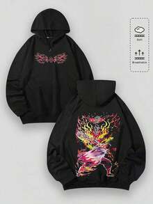 Men Y2K Black Clover Asta Graphic Anime Hoodie, Soft Breathable Hoodies For Fall 009-AB - màu đen - Xem 10