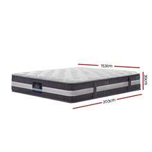 Giselle Bedding 30cm Mattress Pocket Spring Queen - Grey - View 2