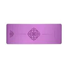 Tapate para Yoga Pilates y Ejercicio - Antideslizante Acolchonado y Portatil para Interior y Exterior 185cm - Violeta - Ver 2