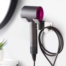 XAPY Hair Dryer Holder Hair Dryer Holder  Mounted Self Adhesive Blow Dryer Holder Stains Steel  Hair Dryer Holder Hairdryer Holder For Bathro - Beige - View 7