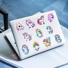 50pcs New Cute Animal Cartoon Stickers, Suitable For Luggage, Guitar, Skateboard, Waterproof Phone And Computer Decals - Multicolor - View 8