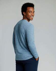4 Pack: Men's Dry-Fit Active Athletic Long Sleeve Pocket Crew-Shirt Outdoors UPF 50 (S-5XLT), Breathable,-Wicking - Set 4 - View 6