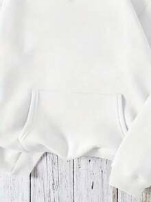 Women's Sweatshirt Insole, 260g Polyester - White - View 4