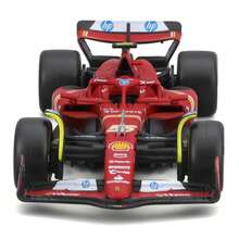 BURAGO 1:43 比例 2024 法拉利 SF24 F1 一级方程式赛车合金模型车，发条驱动，耐候塑料材质，按钮操作，收藏级玩具车 - #55 - 查看 3