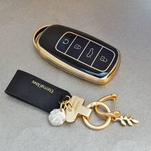 TPU Móc Chìa Khóa Túi Đựng Chìa Khóa Phụ Kiện Cho Chery Omoda 5, C5, Tigo 7, Tigo 8 Pro Max, Tigo 7, Tigo 8 Plus, Arrizo 5 Plus - Xám - Xem 9