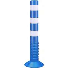 Delineator Posts Safety Cones 30in Tall Plastic Commercial Parking Lot Traffic Barrier Cones + Reflective Band Road Night Visual Bollar Driveway Caution Sign Size:1 Pack Color:BlueSafety Cones & Barriers - 1 paquete - Ver 1