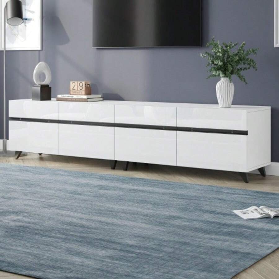 Television Stands & Entertainment Centers - White - View 1