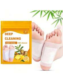 10片/包 深层清洁足贴，足部护理贴片，自粘式足贴 - 白色 - 查看 11