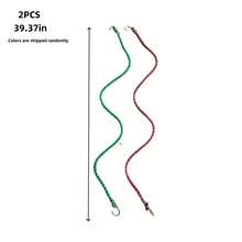 Dây chun chắc chắn có móc đôi dài 78,74 inch/39,37 inch dùng để buộc đồ trong cốp xe, dây buộc ngoài trời, dây chun co giãn di động, dây phơi quần áo - Chống trượt, đường kính dây khoảng 11,5mm, dây buộc hành lý, phù hợp cho SUV/ô tô/xe máy | Dây sắp xếp đồ đa năng cho ghế sau và cốp xe (màu ngẫu nhiên) - Chất liệu polyester, có dây rút, dây sắp xếp đồ trong cốp | Dây trang trí | Dây bền, phụ kiện cốp xe - Nhiều màu - Xem 3