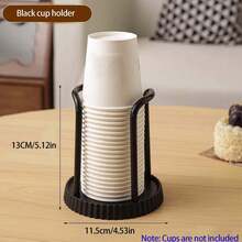 1pc Disposable Cup Holder, Simple Paper Cup Rack, Multifunctional Desktop, Coffee, Milk Tea Cup Organizer - Multicolor - View 13