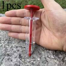 手持式播种器 - 手动精密播种工具，带透明管和人体工学手柄，耐用塑料材质，适用于花园、花盆、草坪、育苗 - 颜色随机，播种器 - 播種神器 - 查看 7