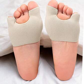 1 Pair Forefoot Pad Foot Sleeve, Comfortable Breathable, Unisex Versatile Soft Bottom Shock-Absorbing High Elastic Foot Sleeve