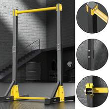 Portable Pull-Up Bar Station, 400LBS With 11 Gears Adjustment - Black - View 6