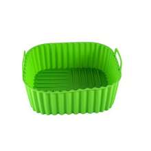 1 pieza Forro de silicona para freidora de aire, Cesta cuadrada para freidora de aire, Tazón de silicona, Bandeja de hornear reutilizable, Accesorios para horno, Herramientas de hornear, Utensilios de cocina, Accesorios de cocina - Multicolor - Ver 16